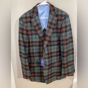 Vintage Crittenden Rawlings Ivy League Plaid Jacket  - 42R - 100% Wool